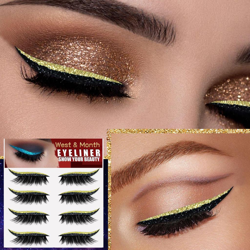 West&Month Glitter Eyeliner and False Eyelash Stickers