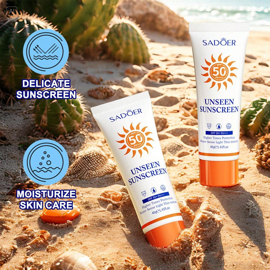 1 шт. Солнцезащитный крем-пюре SPF50 PA+++, Солнцезащитное средство и база под макияж в одном, Солнцезащитный крем с УФ-защитой, Освежающий A