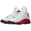 Jordan Air Jordan 13 Нескользящие Устойчивые к истиранию Средние Винтажные Баскетбольные Кроссовки Унисекс Белый Черный 414571-102
