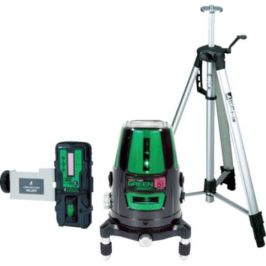 Shinwa Sokutei Laser Marker Laser Robo Green LASER ROBO GREEN Neo 51 BRIGHT Set 78286 Receiver/Tripod