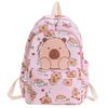 Spacious Lightweight And Kids Backpack With Capybara Design Perfect For Days School