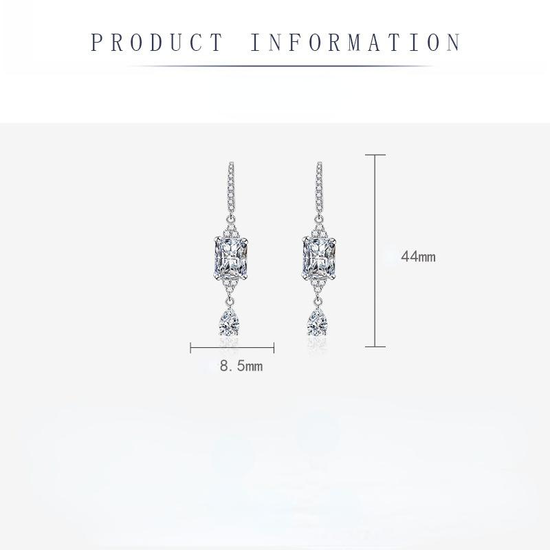 Sace Gems Classic Copper Alloy Zircon Earrings Ladies Jewelry Wedding Promise Party Gift