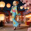 1pc Japanese-style Yukata Girl Figure, Atmospheric Decorative Collectible Ornament, Essential Gift for Festivals and Birthdays.