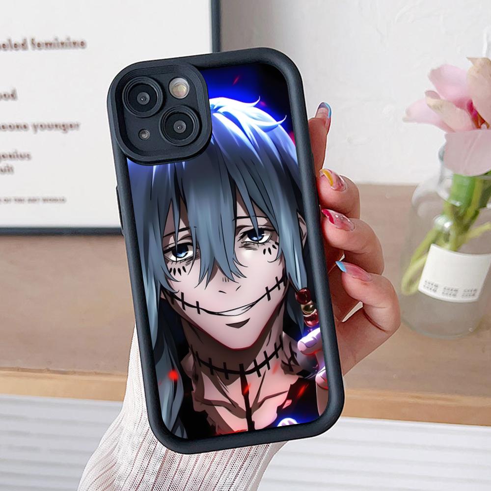 Чехол для телефона JJK Махито для iPhone 17 16 15 14 13 12 11 Air Pro Max Plus Черный Мягкий ТПУ Ударопрочный Чехол