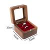 High-quality Gifts Case Wedding Ring Storage Box Jewelry Box Storage Holder Lover Ring Display Box