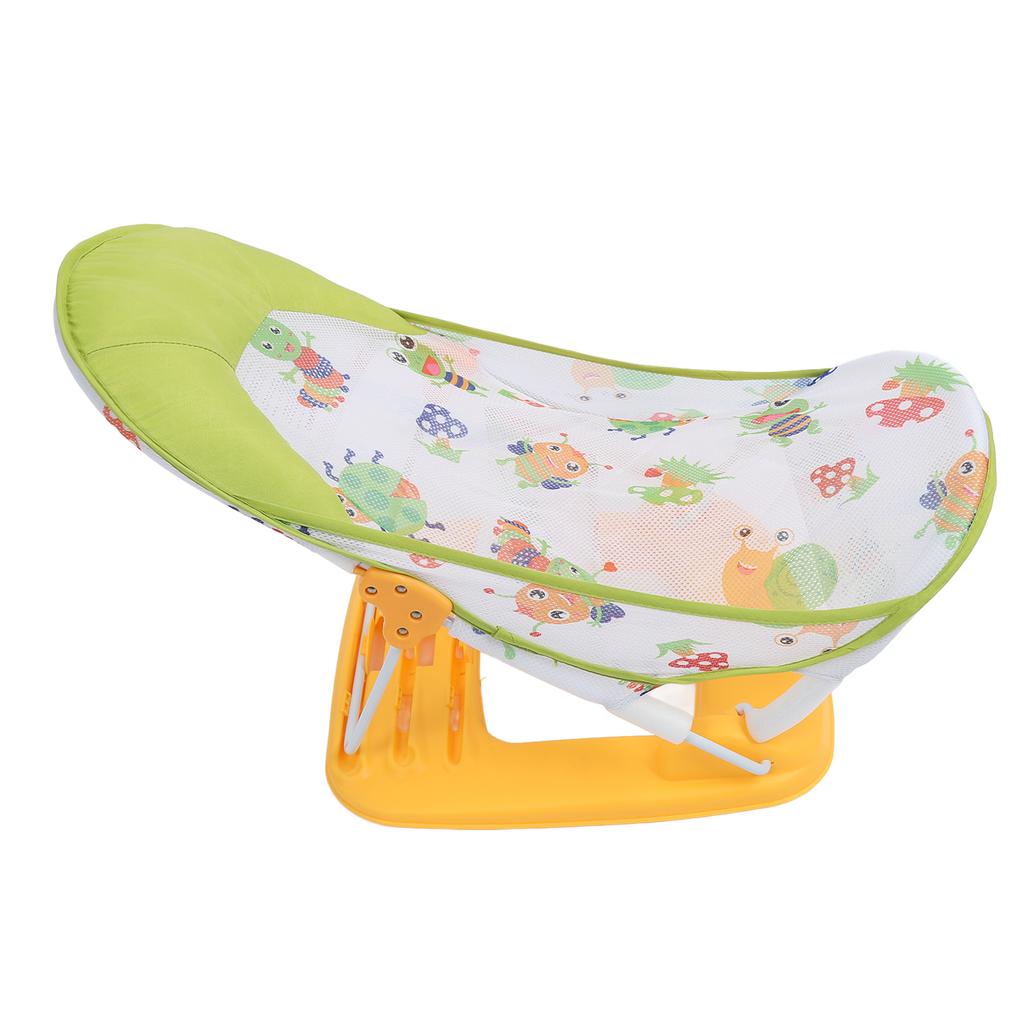 Folding Baby Bath Chair Slip Resistant Ergonomic Baby Bather With 3 Adjustable Height for Bathtub
