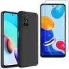 Protective Case - Toproduits® - Xiaomi Redmi Note 11 Pro 4-5G - Black - Tempered Glass - Scratch-resistant