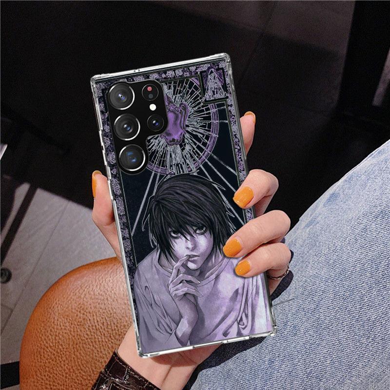 Чехол для телефона N-Note D-Death L Lawliet для Samsung Galaxy S24 S25 Edge S26 Ultra S23 S22 S21 Plus S20 FE + Чехол с персонализированной печатью