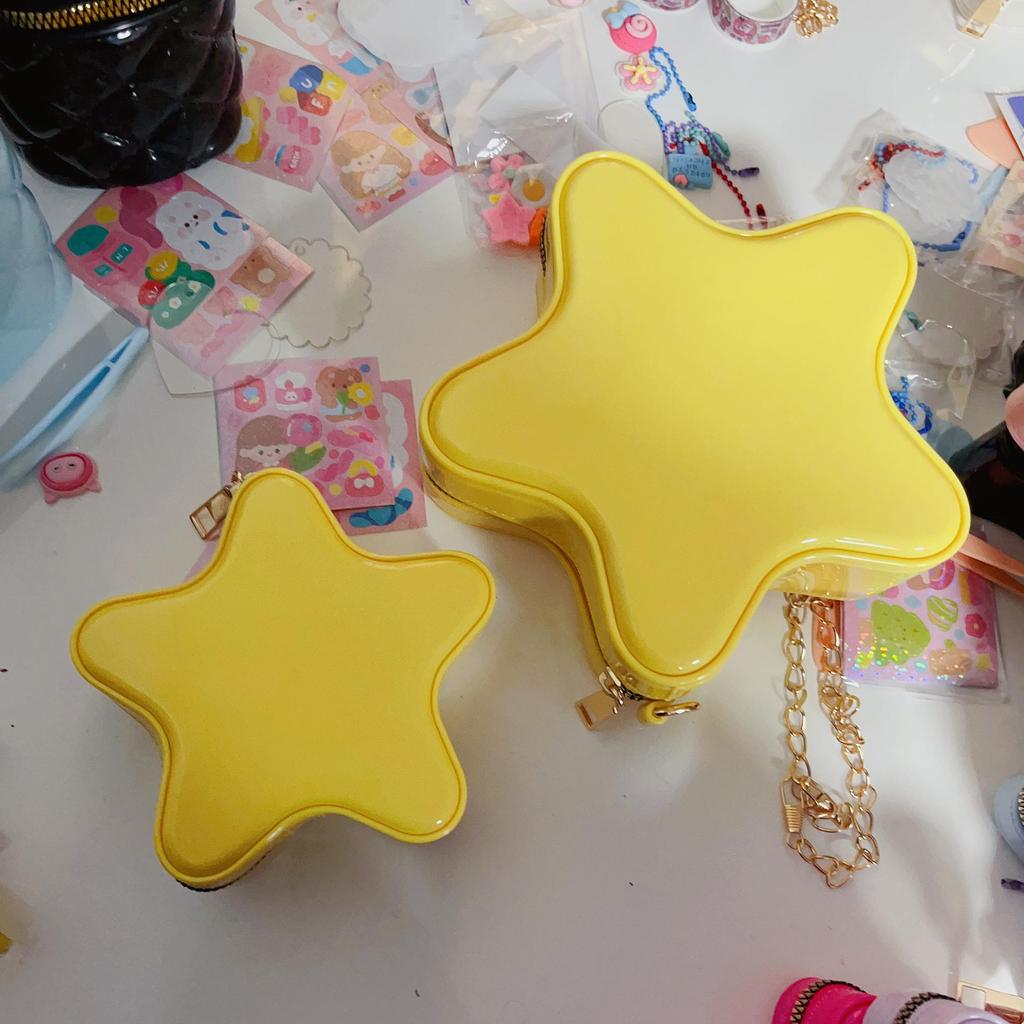 Звездная сумка Милый мультяшный 2025 Сумка: Женская модная сумка-кроссбоди из желе на плечо