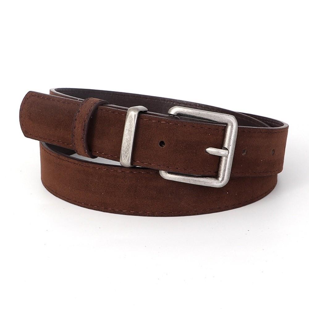 Alloy Buckle Suede Belt Vintage Style Decorative Belt Vintage Waist Belt Jeans Pants Skirts