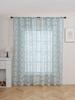 Fresh Floral Bedroom Curtains No Drilling Required French Country Style Window Sheers for Balcony Room Partition