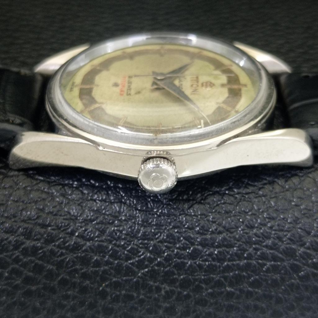 Titoni AIRMASTER TITOFLEX ВИНТАЖНЫЕ МУЖСКИЕ ШВЕЙЦАРСКИЕ ЧАСЫ С РУЧНЫМ ЗАВОДОМ a703224-1