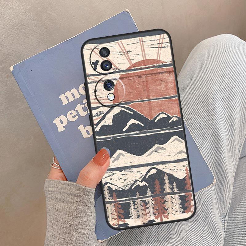 Чехол Wild MountainsMoon Lake для Honor Magic 8 Pro 5 6 7 Lite Чехол для Honor 200 400 90 70 50 X8a X8b X9a X9b X9c