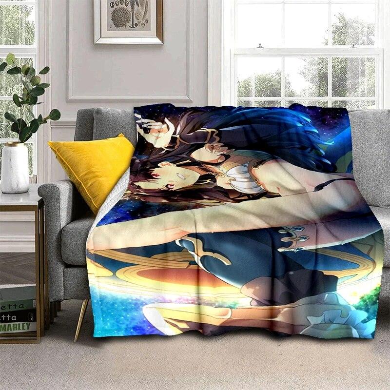 Hot Anime Sexy Girl Soft Plush Sofa Bed Throwing Cartoon Picnic Blankets Modern Flannel Blanket Gedruckt Bettdecke Geschenk Gift