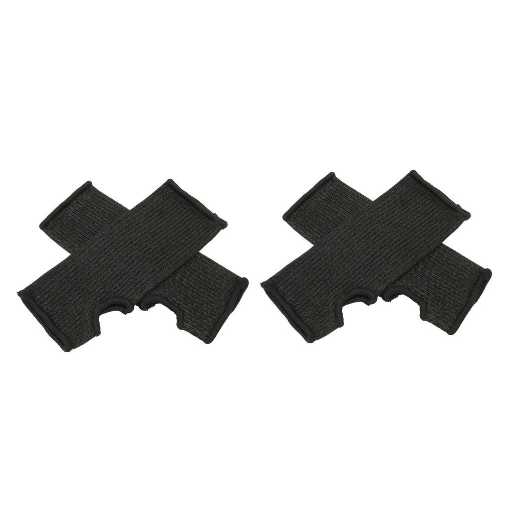 4 шт., устойчивые к порезам, уровень защиты 5, прорезь для большого пальца, дизайн, хорошая посадка, черные, утолщенные, анти