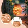 Solar Light Handwoven Hanging Lantern Outdoor for Landscape Fence Lawn