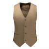 Luxury Men Wedding Suit Vests New Fashion Male Slim Solid Color Business Office Large Size Formal Suit Vest Men Gentleman