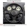 Black Faux Leather Car Steering Wheel Cover for Toyota RAV4 Celica MR2 Supra Caldina Matrix Voltz Corolla 1996-2008