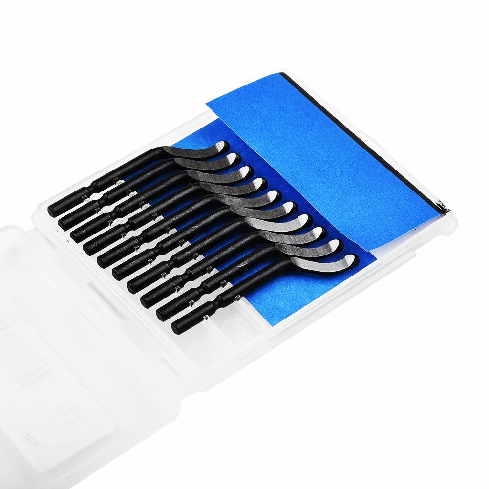 Burr Cutter Trimming Blades Scraper Deburring Tool NB1100 Burr Handle With 10 BS1010 Blades Remover Hand Tool For Wood Plastic