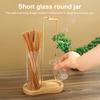 Incense Stick Holder with Transparent Glass Ash Catcher Wooden Base Incense Burner with Clip Home Office Desktop Yoga Meditation Decoration