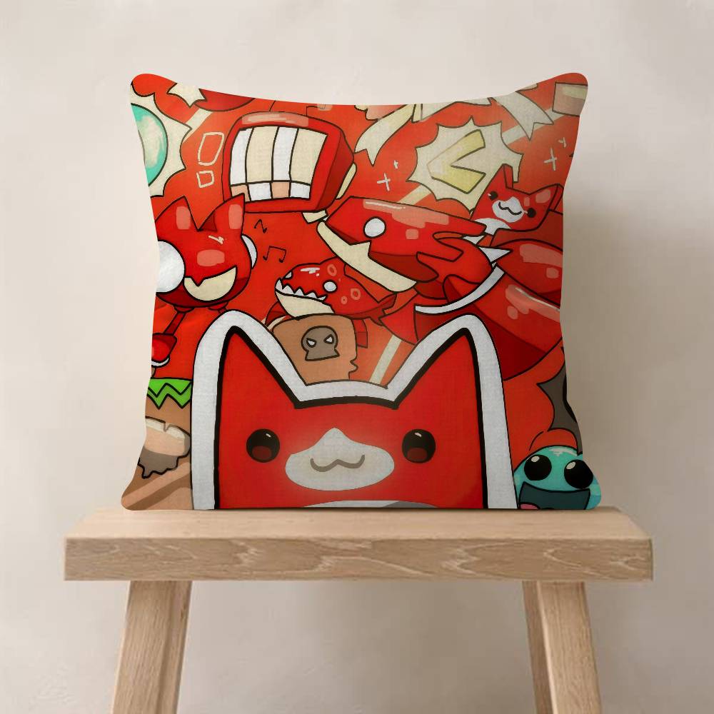 Game Geometry cartoon Dash Pillow Gift Home Office Decoration Bedroom Sofa Car Cushion Cover case 45x45