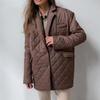 Winter Cotton Padded Lingge Women's Cotton Jacket Light Cotton Jacket Loose Lapel Warm Cotton Jacket