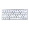 Ultra Thin Keyboard BT Wireless Splashing Proof Bilingual Language Keypad for PC Computer Silver