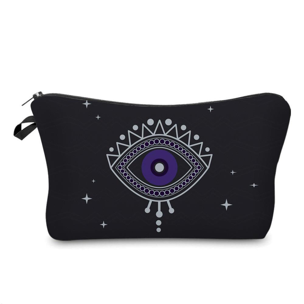 New Cross-border Printed Devil Eye Clutch Bag Ladies Multi-functional Travel Organizer