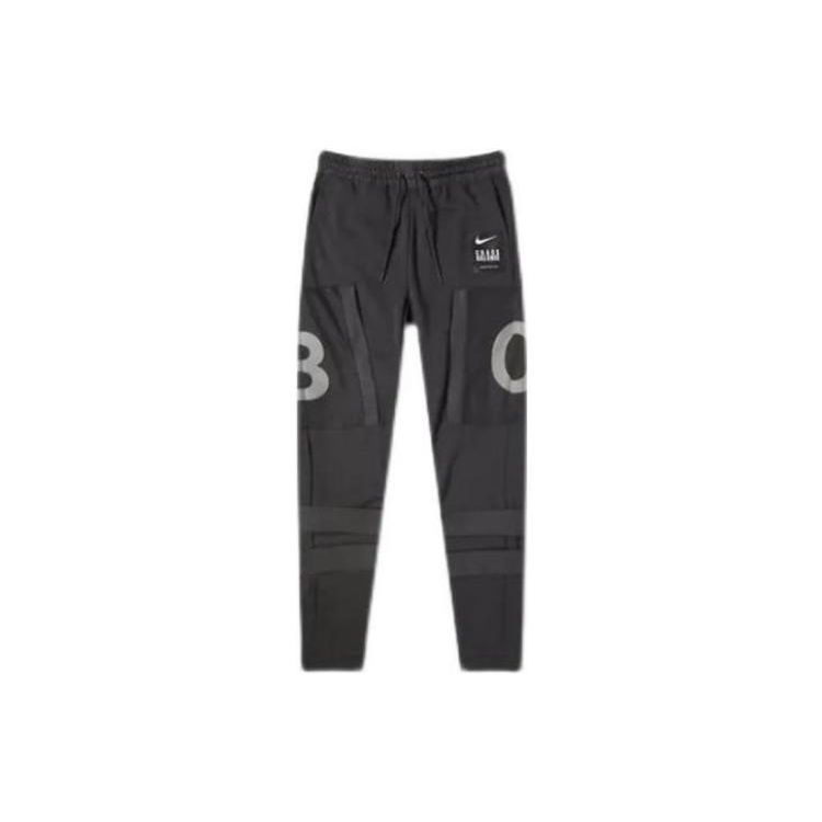 Nike Спортивный костюм с худи и брюками однотонный с принтом букв для мужчин, верх, низ Черный BV7138-010