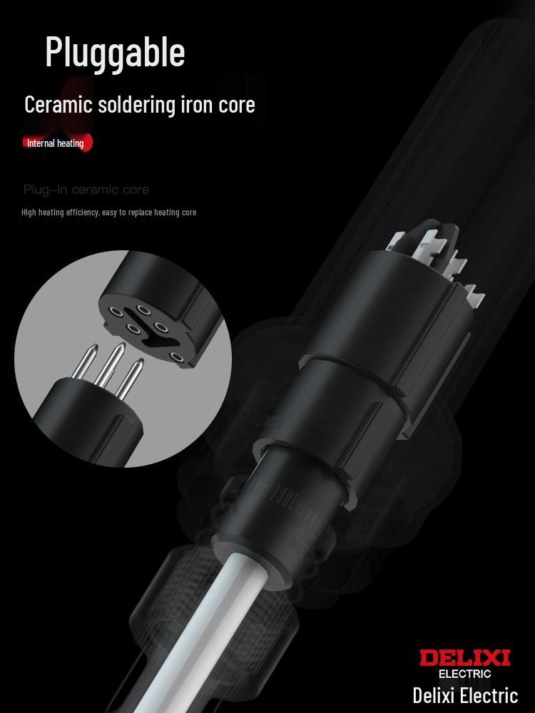 Регулируемая паяльная станция Delixi 936: Высокомощный паяльник с постоянной температурой для домашнего ремонта и сварки.