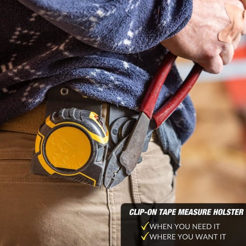 Drill Belt Holder, Stainless Steel Hook, Electric Drill Tape Measure Holder Belt Clip, Fits Belts Up To 2 Inches Wide, Impact Drivers, and Nailers