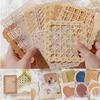 10pcs/pack Hand Made Hand Lace Lace Paper Hollow Out Collage Paper DIY Scrapbooking Background