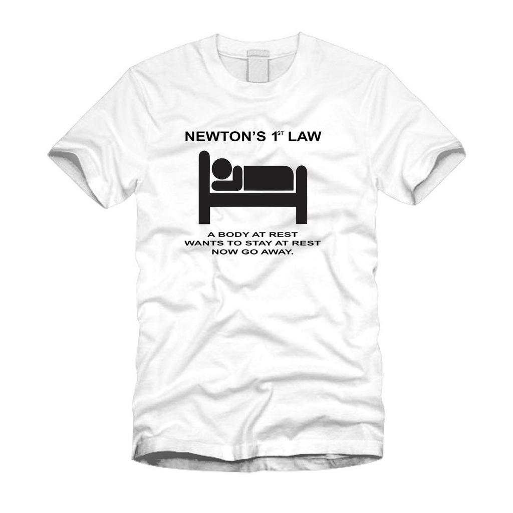 Newton's Law Sleep T-shirt Mens Kids Womens: Funny Physics Gift