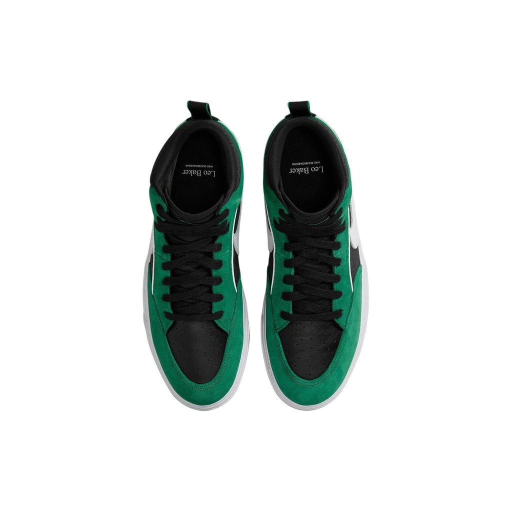 Nike React Leo SB Malachite Черные мужские кроссовки Зелено-белые DX4361-301
