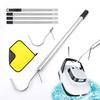 Pool Vacuum Retrieval Hook with Adjustable Telescopic Pole Stainless Steel Hook for Robotic Pool Cleaners Universal Pool Cleaner Retrieval Tool