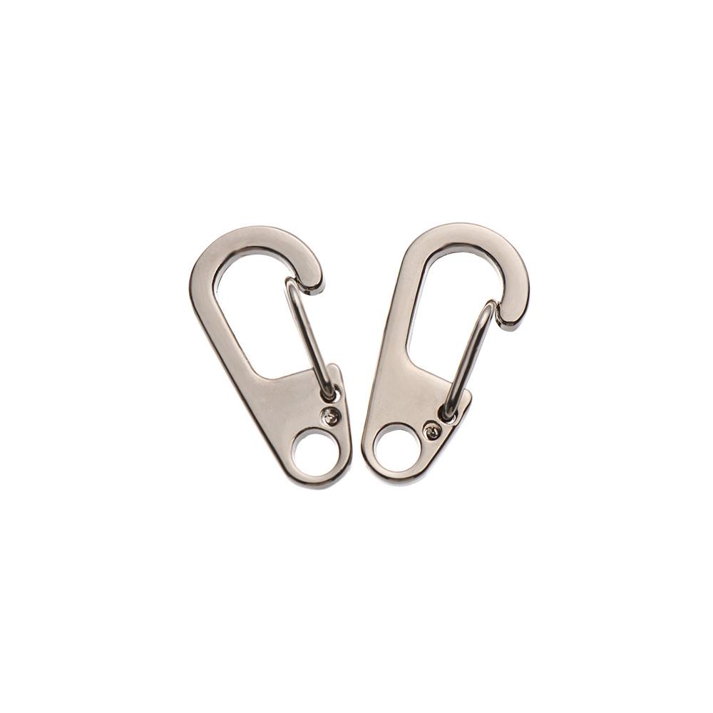 Survival EDC Gear Safety Travel Tools D-Ring Key Chain D Carabiner Spring Clips Camping Keyring