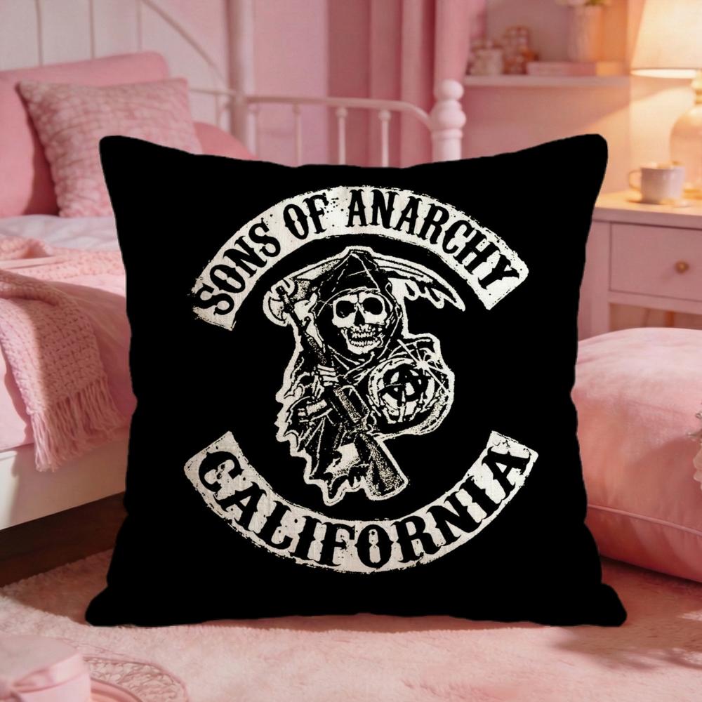 Drama SSons of Anarchys Cushion Cover Premium Comfort Reversible Pillow Cove Two in One Design for Any Room Car Interior