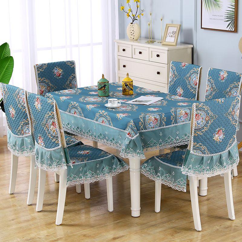 Luxury High-quality Modem Table Chair Cover Seat Cover Protective Cover Seat Skirt Stool Cover Home Decoration Dustproof Cloth Mat