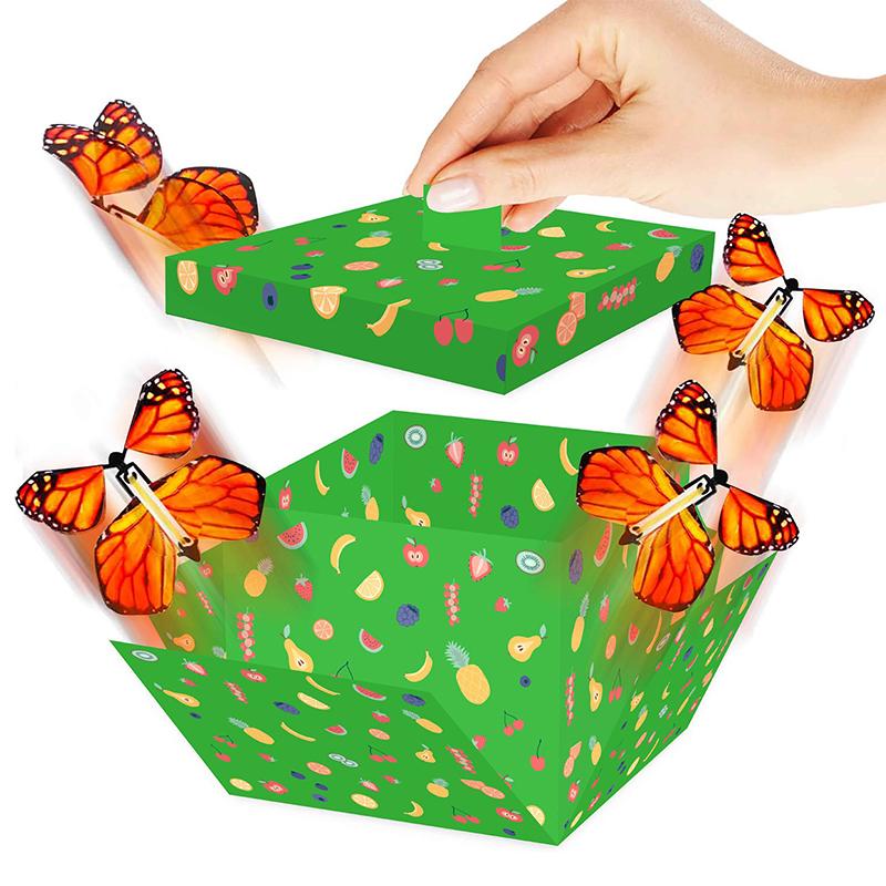 Surprise Flying Butterfly Explosive Gift Box Box Birthday Party Graduation Ceremony Year Blessing Easy Installation 2024