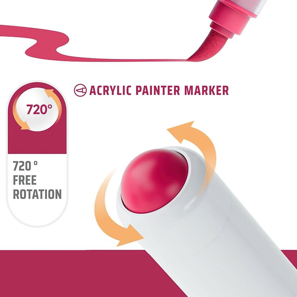 Набор из 9 акриловых маркеров для рисования, многоцветная мягкая кисть для рисования, поделок своими руками, школьных художественных принадлежностей