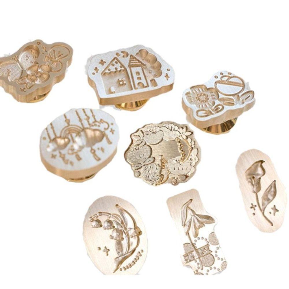 Инструмент для DIY Штамп из сургуча с тиснением розы Сменная головка DIY Ретро штамп для сургуча Подарок для девушки