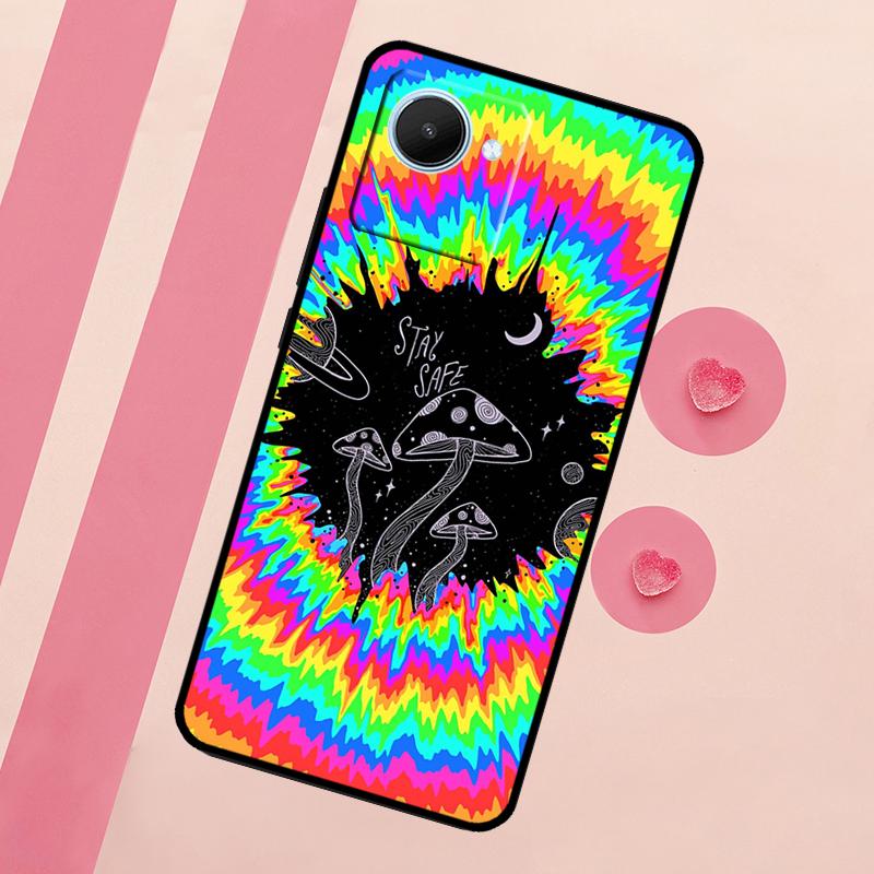 Странный психоделический гриб для чехла Realme C71 C55 C53 C67 C75 C61 C33 C63 C51 C65 10 11 12 13 14 15 Pro Plus GT7 Pro