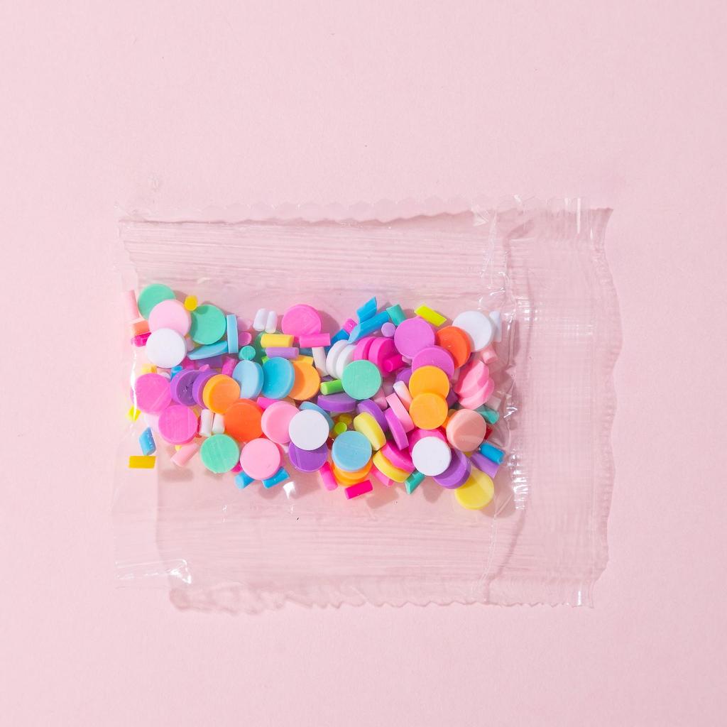 Полимерная глина Макарон Бусины и Гранулы Жемчужного Сахара для DIY Слайма, Эпоксидки и Поделок