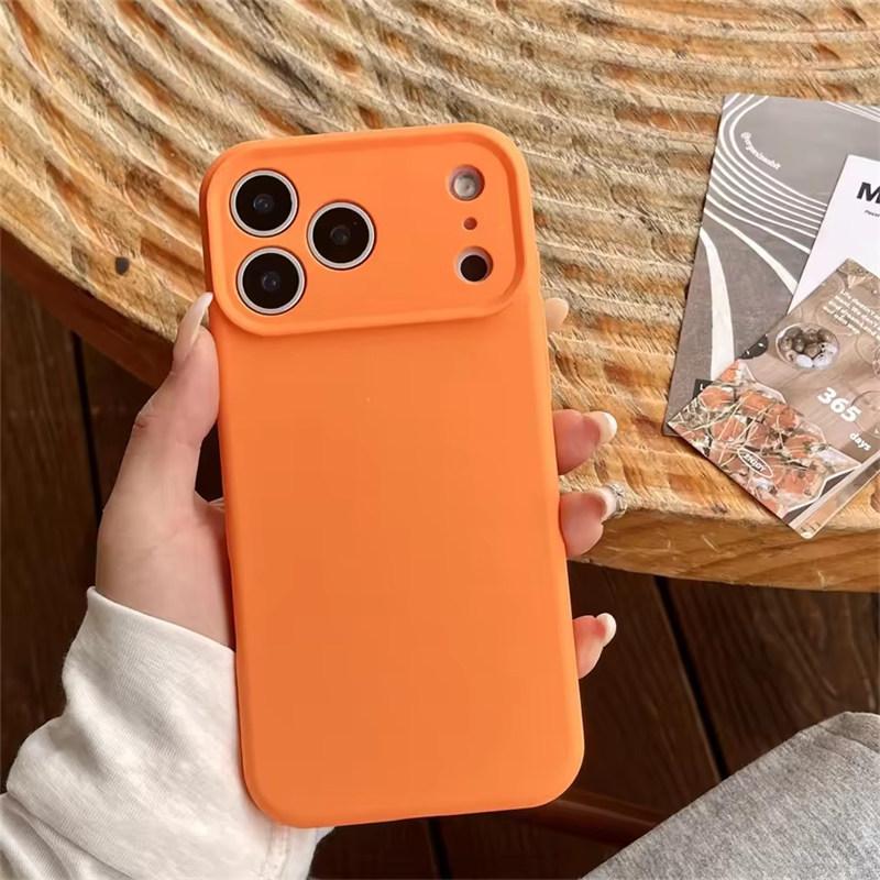 Высококачественный защитный чехол из жидкого силикона для iPhone 17 Air 16 15 14 13 12 11 Pro Max Plus 16E 17 Pro Max Защита камеры Матовый Мягкий чехол