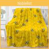 Милый мультяшный дизайн пчелы Легкий теплое флисовое одеяло для детей Домашний декор