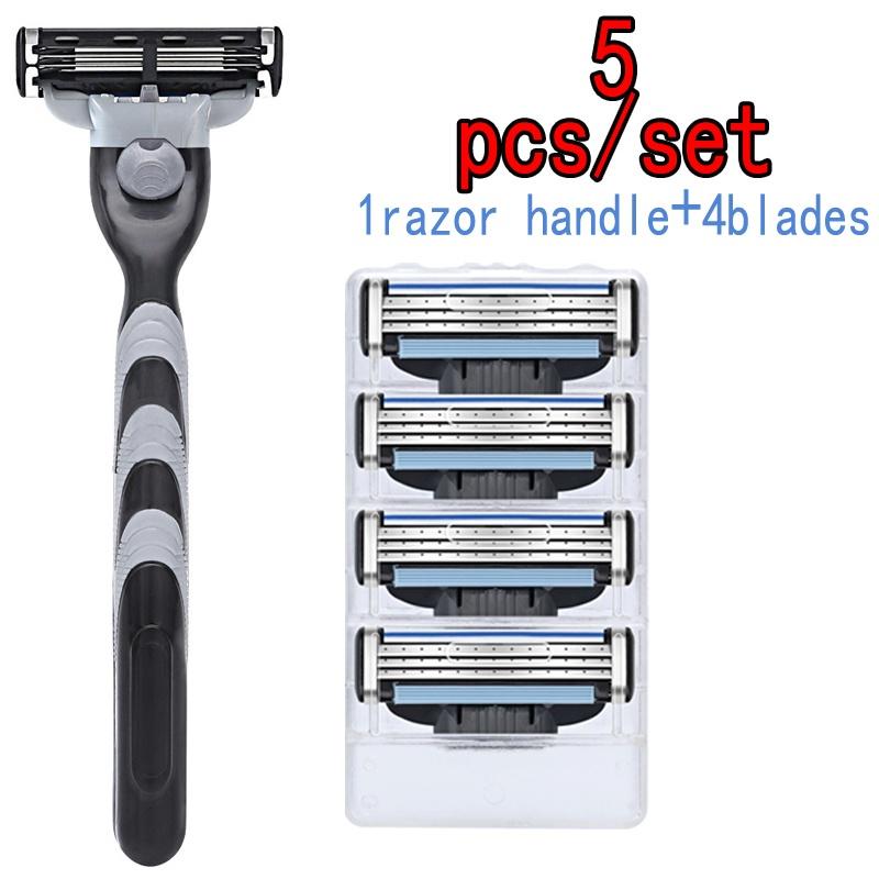 Мужская 3-слойная бритва, высококачественное лезвие для мужской укладки волос для держателя бритвы