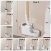 Wall Mounted Toilet Brush Set Durable Toilet Scrubber No Dead Corners Cleaning Brush  Bathroom