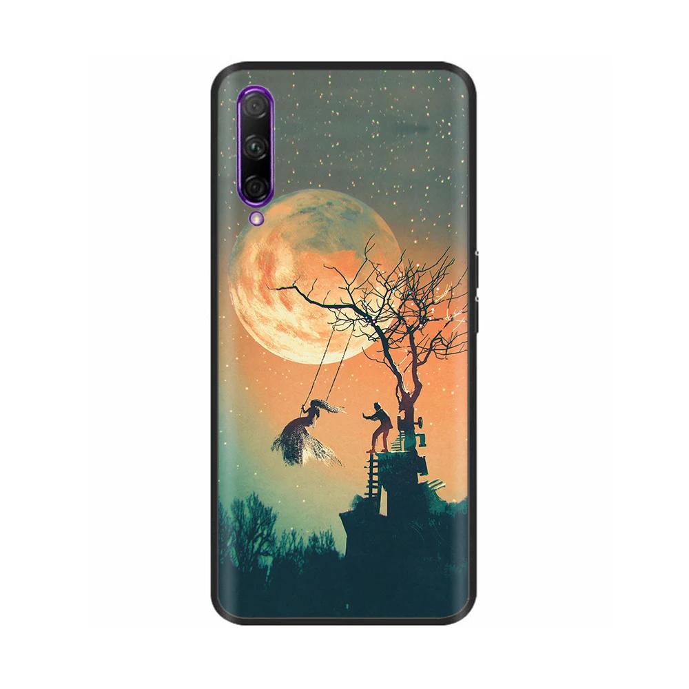 Черный силиконовый чехол для Huawei P Smart Pro Чехол Милый мягкий чехол для Huawei P Smart Pro Fundas PSmart Pro Защитная оболочка Capas