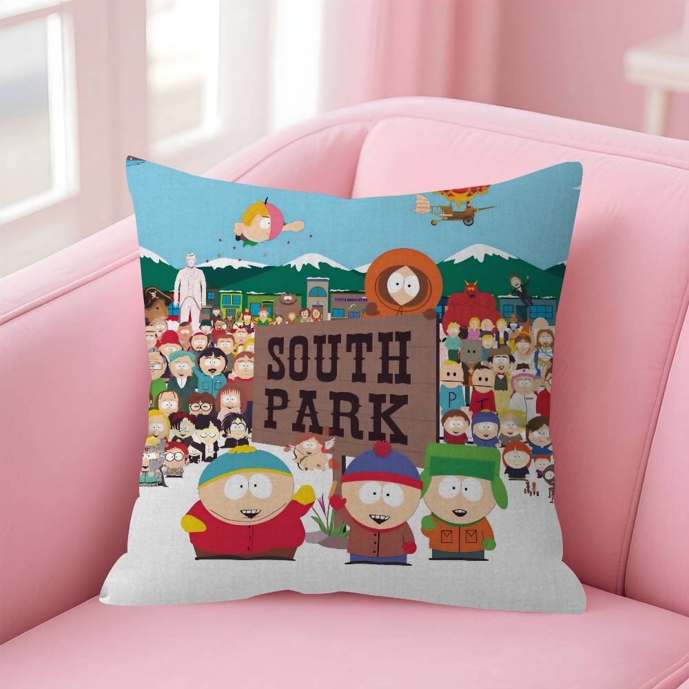 Cartoon SSouth cute PPark Cushion Cover 30x50 Polyester Sofa Cushions Decorative Throw Pillows Home Decoration Pillowcover