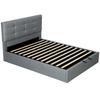 5ft King Ottoman Bed with Gas Lift Storage - Grey